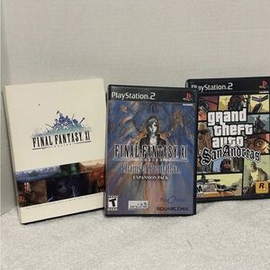 Sony PlayStation 2 Game Set - Final Fantasy XI & GTA: San Andreas, Final Fantasy